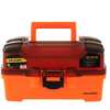 Plano 2-Tray Tackle Box w/Dual Top Access - Smoke -Bright Orange PLAMT6221